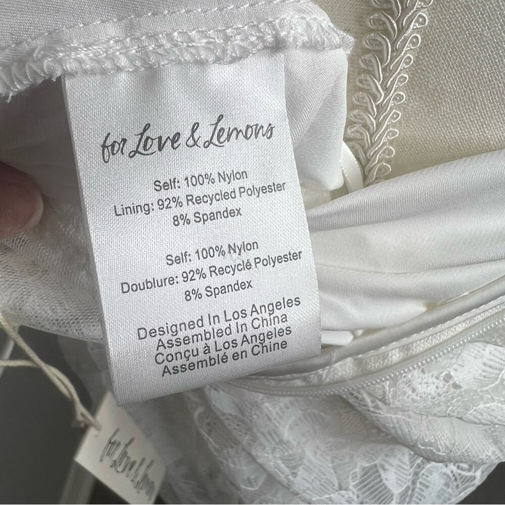 For Love and Lemons Lorena Maxi Dress Size Small White Lace NWT - Picture 7 of 8